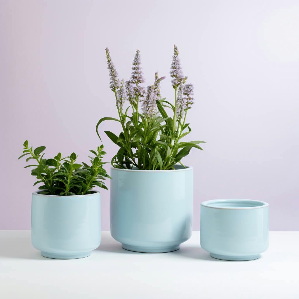 Pastel Pot - blue,  small